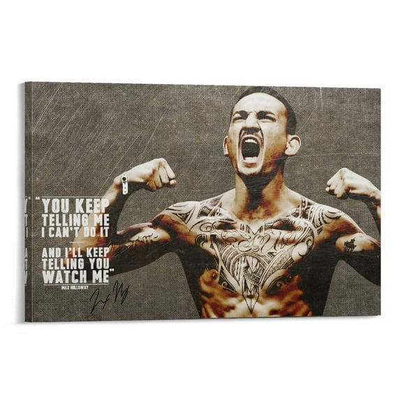 Max Poster Holloway Boxing Professional Boxer Poster (27) Painting On Canvas Wall Art Poster Scroll Picture Print Living Room Walls Decor Home Posters 12x18inch(30x45cm)