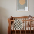 thumbnail image 2 of Mushie 2-Pack Organic Cotton Muslin Burp Cloths - Olive Check/Natural Check, 2 of 2