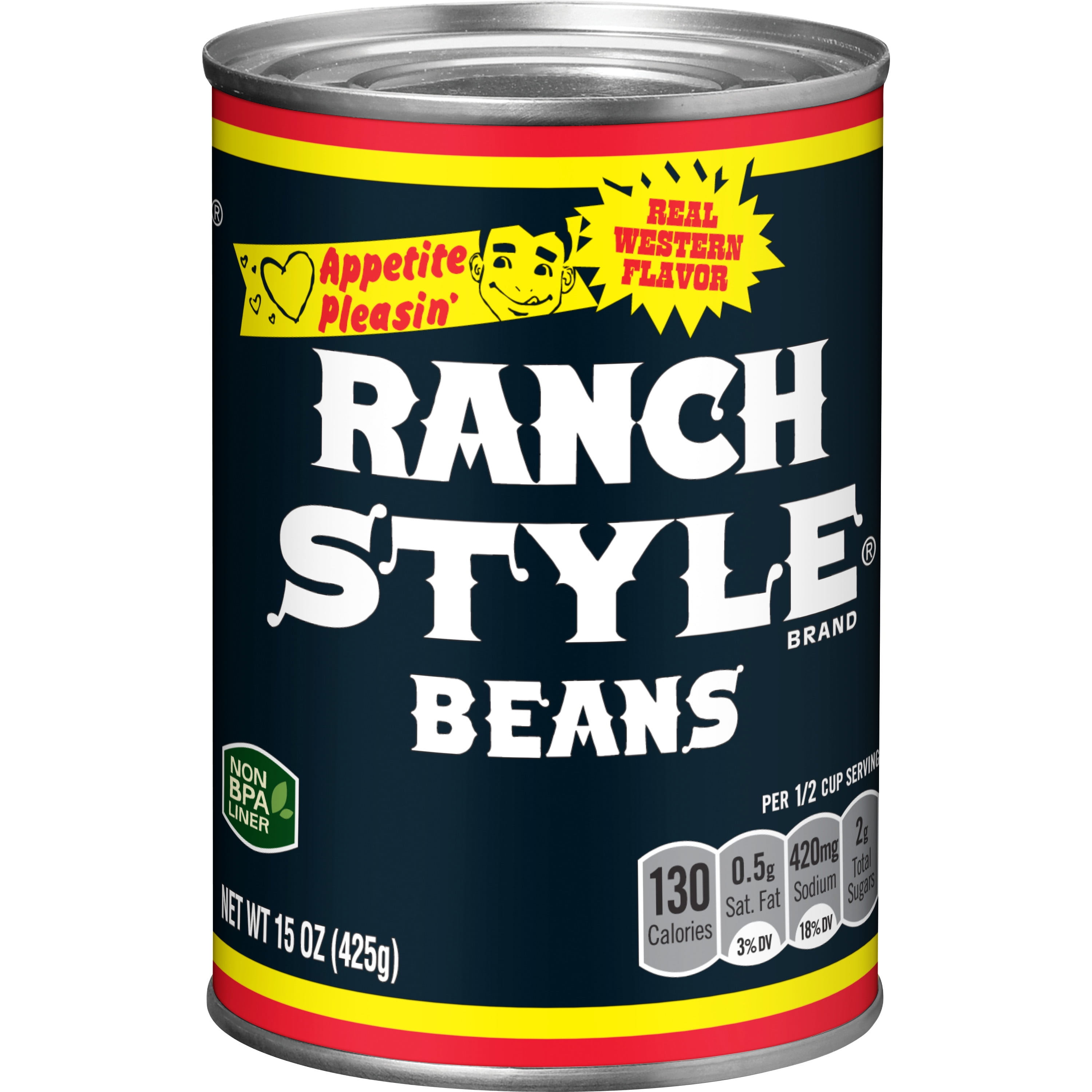 Ranch Style Black Beans, Canned Beans, 15 OZ