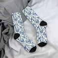 thumbnail image 5 of Disketp Vintage Floral Birds Unisex Crew Socks Lightweight Breathable Ventilation Ankle Socks, Mid-calf socks for Daily, 5 of 6