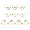 thumbnail image 1 of Unique Bargains 1.5' 38mm Adjuster Triangle with Bar Swivel Clip D Dee Ring Buckle, 10Pack Gold, 1 of 5