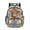 Beige - Floral Highland Cow, variant on Ocean Dolphin Print 17 Inch School Backpack for Kids, Sturdy Lightweight Bookbag with Adjustable Shoulder Straps, Multi Pocket for Students Daily Use Travel