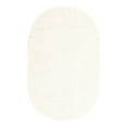 thumbnail image 3 of Unique Loom Solid Shag Collection Area Rug (5' 3" x 8' Oval Snow White), 3 of 7