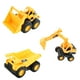 thumbnail image 1 of 3 juguetes de playa para bebés, camiones de plástico, modelo de coche, contenedor de arena, juguetes divertidos (talla S, carretilla elevadora, camión volquete, excavadora), 1 of 5