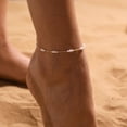 thumbnail image 2 of GOSFRY Anklets Bracelet for Women 14k Gold Plated Pearl Anklet Boho Minimalist Dainty Summer Beach Jewelry Gifts, 2 of 7