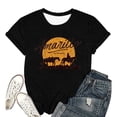 thumbnail image 4 of Trendfront Womens Amarillo T Shirt Western Horse Rider Sunset Print Short Sleeve Crew Neck Country Graphic Tees, 4 of 4