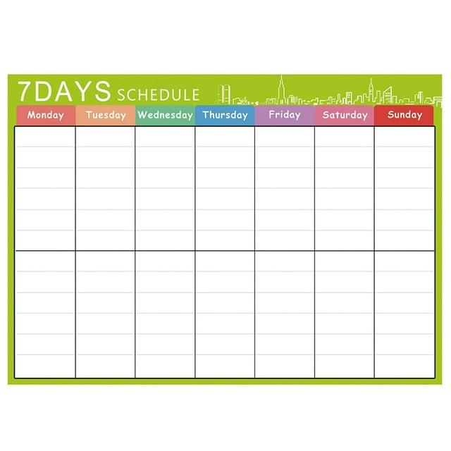 Cqxid Calendrier à Moins de 10 $ Calendrier Tableau Blanc Calendriers Magnétiques pour Réfrigérateur Bloc-Notes Familial