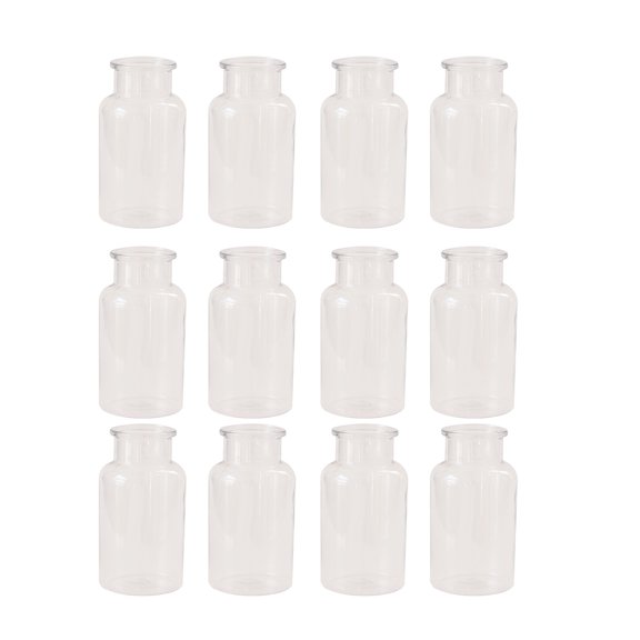 Small Vases for Flowers,Mini Clear Glass Bud Vases,Mini Flower Vase for Wedding Table Centerpiece Home Decor,Housewarming Gift