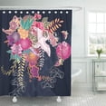 thumbnail image 1 of Cortinas de ducha ABPHQTO Kimono japonés Floral pájaro cultura oriental 165x180 cm, 1 of 2