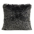 thumbnail image 1 of LR Home PILLO07523DGYFFPL Dark Gray Shag Square Throw Pillow - 20 x 20 in., 1 of 1