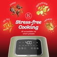 thumbnail image 3 of Kitchen Elite 5.5 qt Digital Air Fryer, Countertop Cooker With LED Screen, Green, 3 of 7