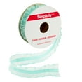thumbnail image 6 of Simplicity Trim, Aqua 1 inch X 3 Yards Double Sheer Ruffled Elastic Trim, 6 of 6