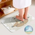 thumbnail image 4 of SKYSONIC Non-Slip 3 Piece Bathroom Rug Set Mandala Sloth Bear Soft Contour Rug + Toilet Lid Cover + Bath Mat Bathroom Decor, 4 of 6