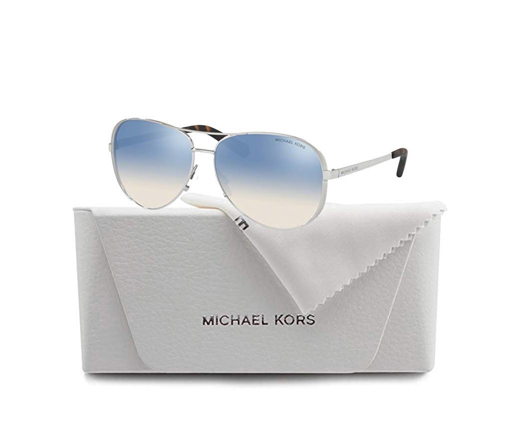 Michael Kors MK5004 CHELSEA Aviator 1153V6 59M Silver/Blue Silver Gradient Mirror Sunglasses For Women +FREE Complimentary Eyewear Care Kit - image 4 of 5