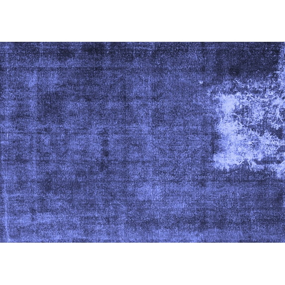 Ahgly Company Machine Washable Indoor Rectangle Persian Blue Traditional Area Rugs, 2' x 4'