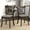 Dark Brown, variant on Dark Brown Upholstered Dining Chairs 2, Wooden X Back, Rubber Wood, 19.76"d X 34.21"h, Stylish Art Modern In Wood Of 2