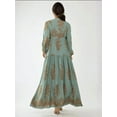 thumbnail image 4 of Printed Viscon Maxi Dress with Shirt Collar, 4 of 7