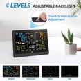 thumbnail image 3 of LFF Weather Station, with Outdoor Sensor, Wireless Weather Station with Rain Gauge, UV Index, Wind Speed/Direction, Weather Forecast, Barometer, WiFi Weather Station with 4-Level Adjustable Backlight, 3 of 7