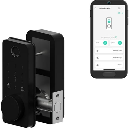 YoLink Smart Deadbolt Lock with Fingerprint, Keypad, IC Card, YoLink Fob and YoLink App Control – LoRa long range, Alexa, Google, IFTTT and Home Assistant – YoLink Hub Required