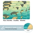 thumbnail image 2 of Turtle Polyester Non-Slip Machine Washable Bath Rugs Office Mat Floor Mats, 2 of 6