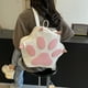 thumbnail image 5 of Mochila Dibujos Animados Estética Pata Gato Cuero PU Con Correas Ajustables para Niñas Adolescentes, 5 of 9