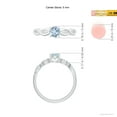thumbnail image 4 of ANGARA Natural Solitaire Aquamarine Infinity Shank Ring in 14K White Gold for Women (Size-5mm) | March Birthstone, Birthday, Anniversary, Jewelry Gift for Women | Natural Aquamarine Ring, 4 of 9
