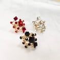 thumbnail image 5 of Big CZ Crystal Statement Wedding Ring for Women Birthstone Cubic Zirconia Balls Fashion Spring Gemstone Open Band Wrap Birthday Valentine's Day Cocktail Party Rings Dainty Jewelry Gifts, 5 of 11
