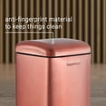 thumbnail image 4 of happimess Betty Retro Mini 3.2-Gallon Step-Open Trash Can, Rose Gold, HPM1012D, 4 of 10