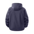 thumbnail image 4 of WRKEKC Lightweight Hooded Windbreaker for Men Quick Dry Zip-Up Casual Outerwear with Elastic Cuffs for Everyday Outdoor Activities, 4 of 9