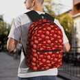 thumbnail image 6 of Pofeuu Red Skulls 1 Print Laptop Backpack Travel Canvas Backpack for School Lightweight and Comfortable Backpack College Backpack Schoolbag, 6 of 6
