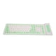 thumbnail image 1 of Teclado de silicona 107 teclas 2,4G inalámbrico USB plegable impermeable a prueba de polvo teclado silencioso de dos colores para PC portátil, 1 of 10