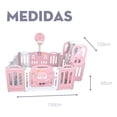 thumbnail image 4 of Juguete Corralito Plegable Con Colchoneta Y Set De Juegos Color Rosa, 4 of 5