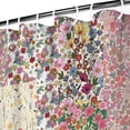 thumbnail image 3 of Pioneer Flower Floral Print Pattern Shower Curtain 72"x72" ,Bathroom Decorative Shower Curtains Set with 12 Hooks,Modern Waterproof Washable Shower Curtain, 3 of 6