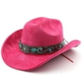 thumbnail image 1 of Classic Western Denim Curved Top Hat for Everyday Wear - Timeless Cowboy Style for All Seasons, 1 of 2