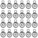 thumbnail image 1 of 40 piezas de dijes en espiral de remolino, colgante de círculo de metal, dijes de ondas en espiral redondas, pulsera, collar, pendientes, dijes para hacer joyas, accesorios, suministros, 1 of 5