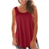 thumbnail image 1 of Débardeurs pour Femmes Athletic Works Mode Féminine Débardeur Uni Col Rond T-shirt Sans Manches Ample, 1 of 6