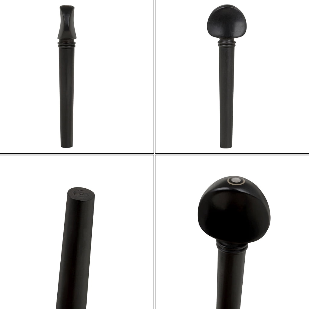 WINDLAND 12Pcs Ebony Wood Violin Oud Tuning Peg Tuner Oud Pegs Oud Shaft Handle Durable