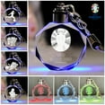 thumbnail image 2 of SUSANMAISON 2024 European Cup Logo Illuminated Keychain Fans Football Souvenir Crystal Keychain Pendant Personalized Gift, 2 of 2