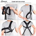 thumbnail image 6 of Spencer Adjustable Back Posture Corrector for Men & Women, Back Brace & Shoulder Support Trainer for Pain Relief Improve Thoracic Kyphosis "Size L", 6 of 8