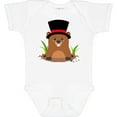 thumbnail image 3 of Inktastic Groundhog Day with Groundhog in Top Hat Boys or Girls Baby Bodysuit, 3 of 5