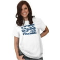 thumbnail image 4 of US Navy Husband Defending Freedom Wife Men's Graphic T Shirt Tees Brisco Brands M, 4 of 6