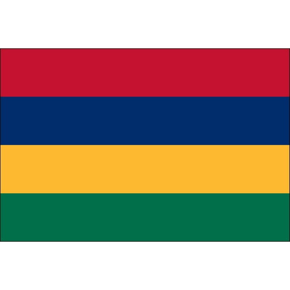 Mauritius 2' x 3' Indoor Polyester Flag