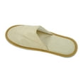 thumbnail image 5 of Unique Bargains 1 Pair Disposable Slippers Foldable Linen Closed Toe Slippers Hotel Slippers for Family Yellow, 5 of 5