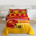 thumbnail image 2 of Homewish Sport Football Full Size Comforter Sets 3-Piece for Teens Boys Girls,Ball Gamer Bedding Comforter Set,Red Yellow Lightweight Bedding Sets,Microfiber Bedroom Decor,Reversible, 2 of 8