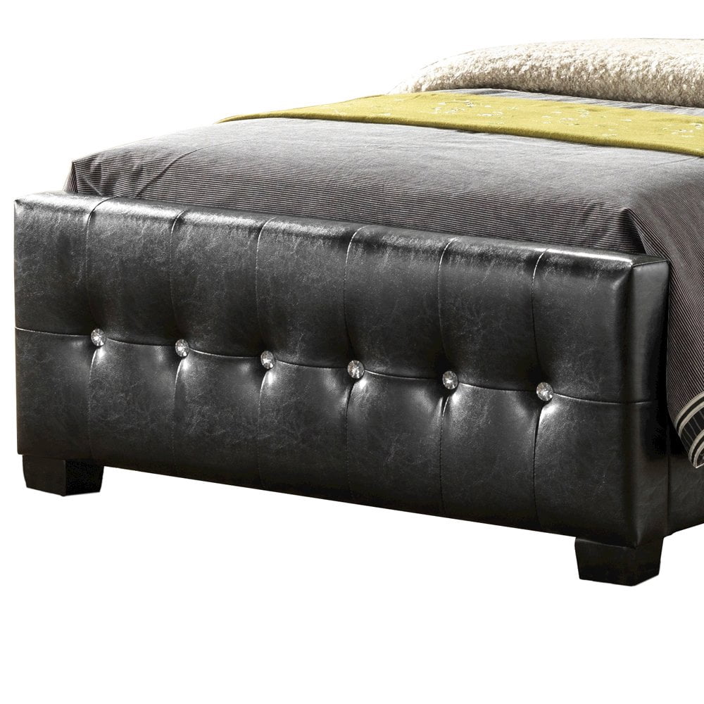 Glory Furniture Diamond Twin Bed in Black Color