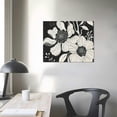 thumbnail image 4 of Orinice Modern Abstract Black Flower Canvas Wall Art Minimalist Nature Botanical Floral Room Aesthetic Posters Vintage Farmhouse Plant Gallery Prints Paintings Decor for Bedroom Living Room  16x12in, 4 of 6