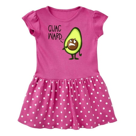 

Inktastic Guacward Avocado Humor Gift Toddler Girl Dress