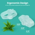 thumbnail image 3 of Welnove Pack of 12 Bunion Corrector, Toe Separators with 2 Loops, Big Toe Spacer Suitable for Bunion and Overlap Toe, Infused Aloe Vera Extract (Clear), 3 of 6