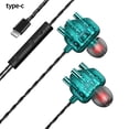 thumbnail image 2 of Seitruly Control con cable Tipo de auricular en la oreja Teléfono Control con cable Auriculares estéreo TPE Cable Auricular 3.5 mm tipo-c Cables de audio/vídeo Verde tipo-c, 2 of 8