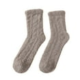 thumbnail image 4 of iHPH7 Women's Fuzzy Socks Crew Socks for Women Fuzzy Slipper Socks Thick Fuzzy Socks Lounge Socks Sleeping Socks Soft Socks Gray One Size, 4 of 4